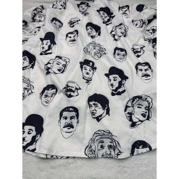 P.S.Q.F.S By.koobee Size  XXL Graphic‎ Vintage Stars  Button Down Shirt Men’s - Picture 10 of 12